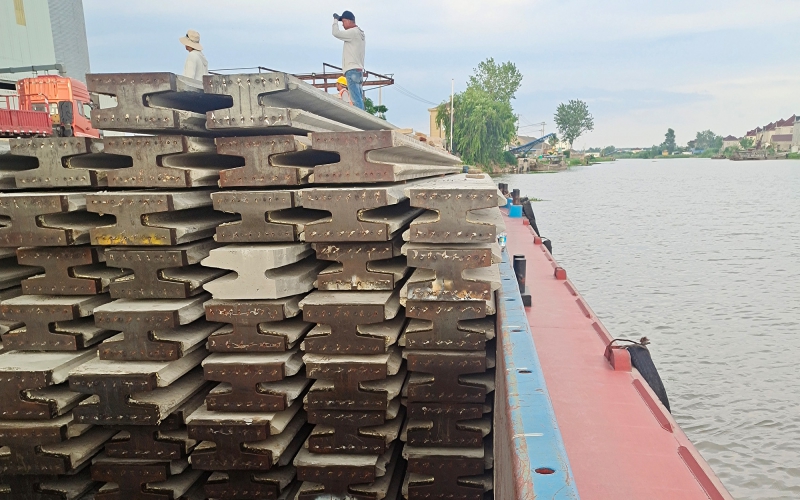 如東栟茶運河施工現場